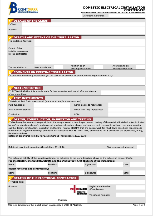 EICR Document