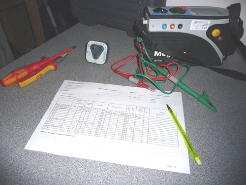 Preparation for Electrical Testing