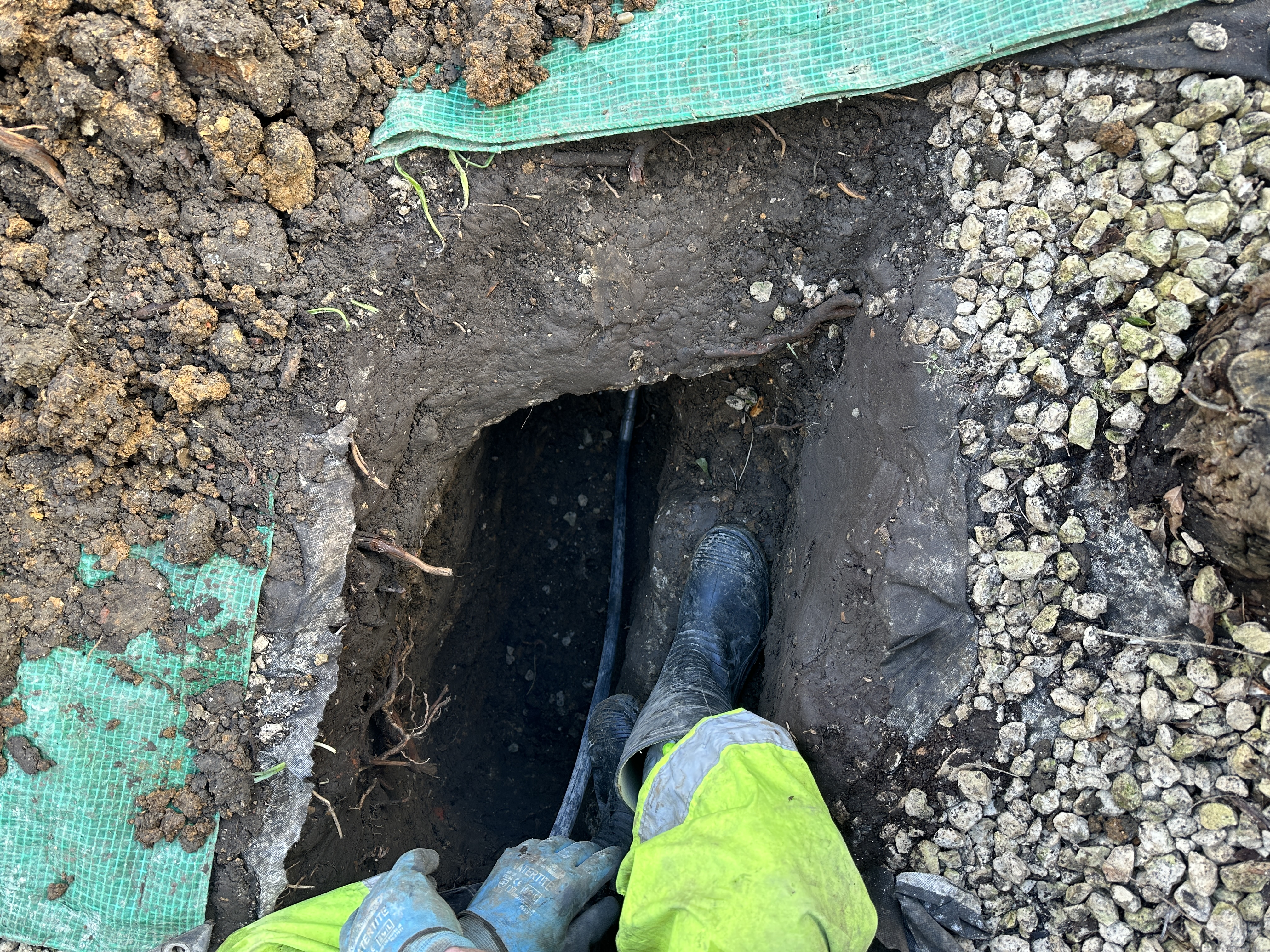 Heavy Duty Cable In Trench