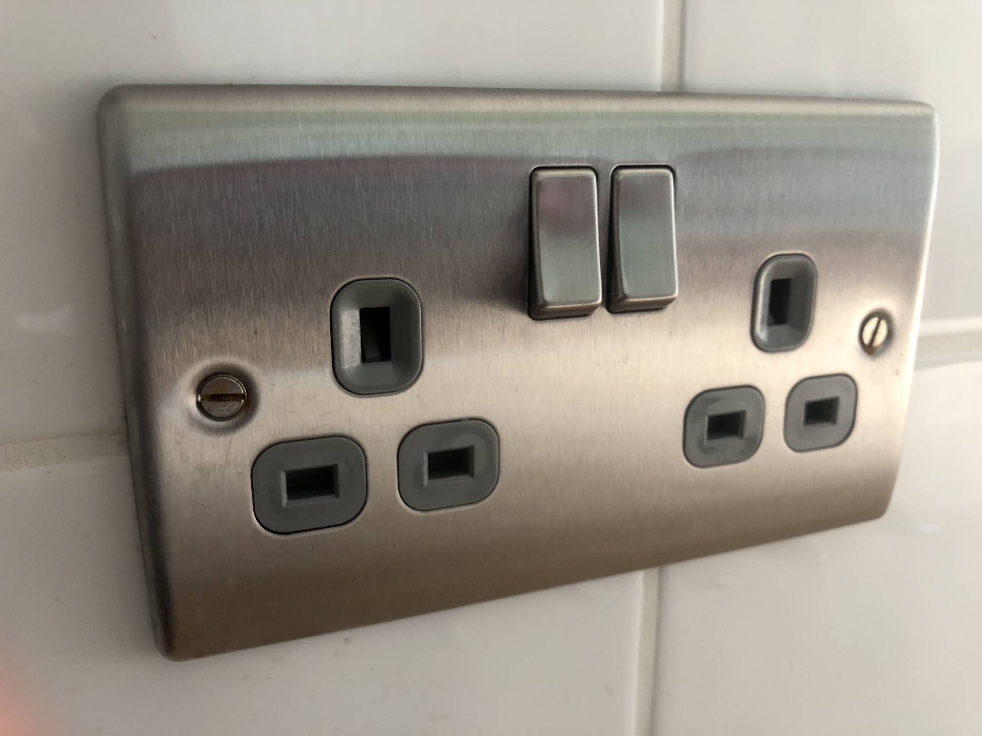 Brushed Chrome Socket